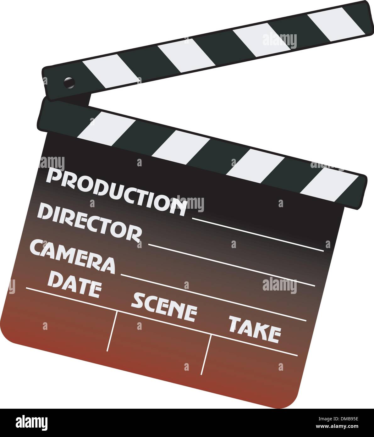 Movie clapper board Illustration de Vecteur