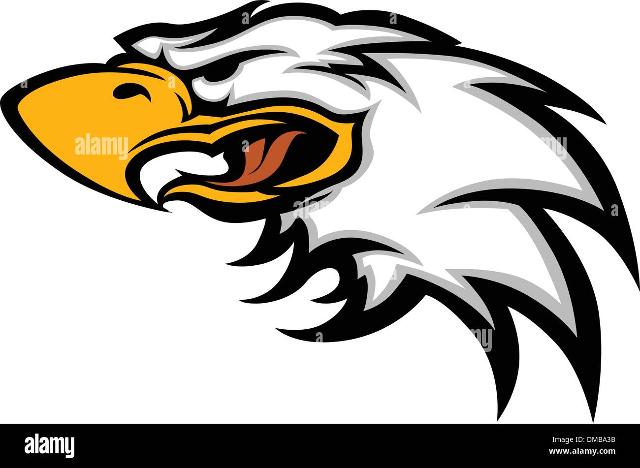 Mascotte Eagle Head Vector Graphic Illustration de Vecteur