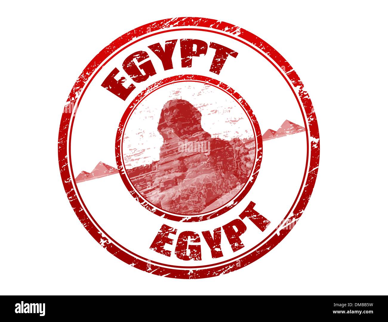 Timbre de l’Egypte Illustration de Vecteur