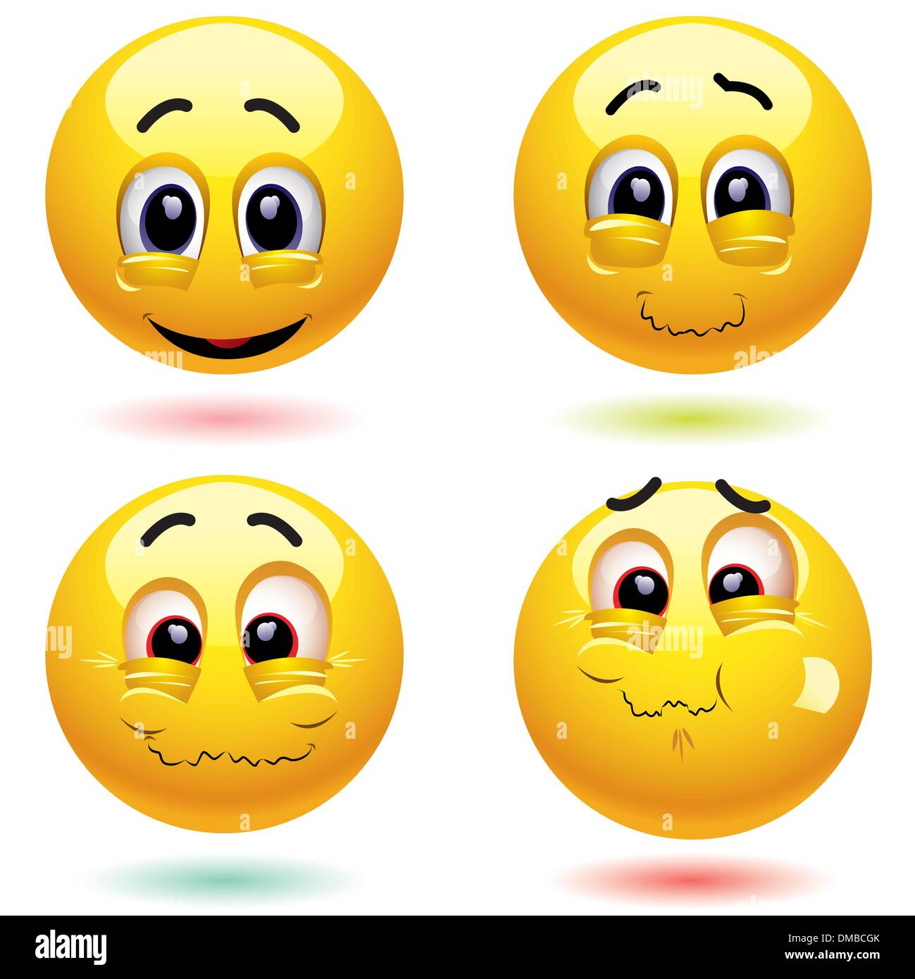 Smileys Illustration de Vecteur
