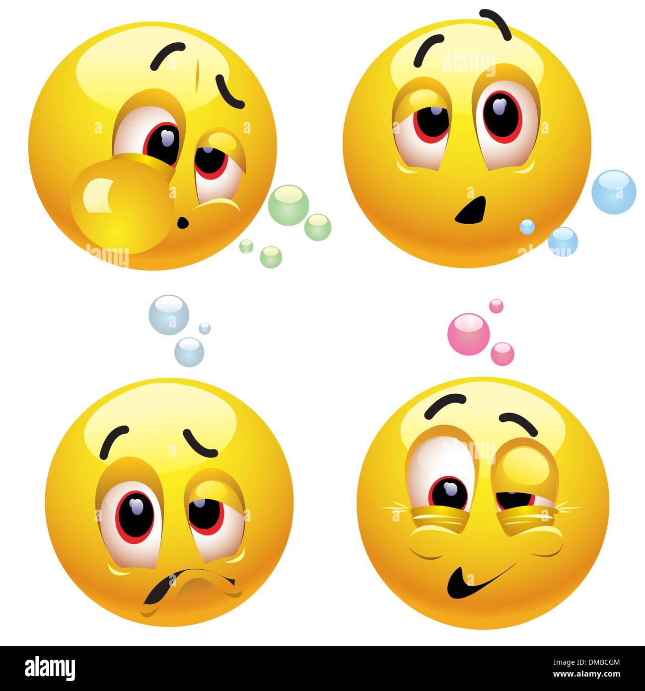 Smileys Illustration de Vecteur