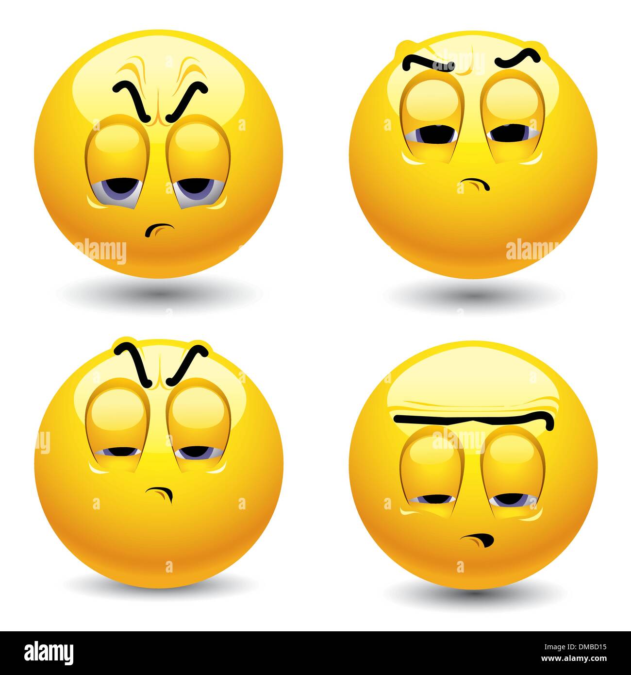 Smileys Illustration de Vecteur