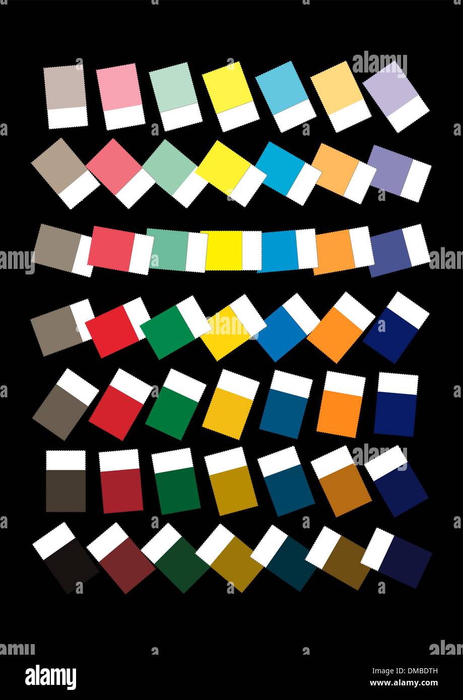 palette de couleurs Illustration de Vecteur