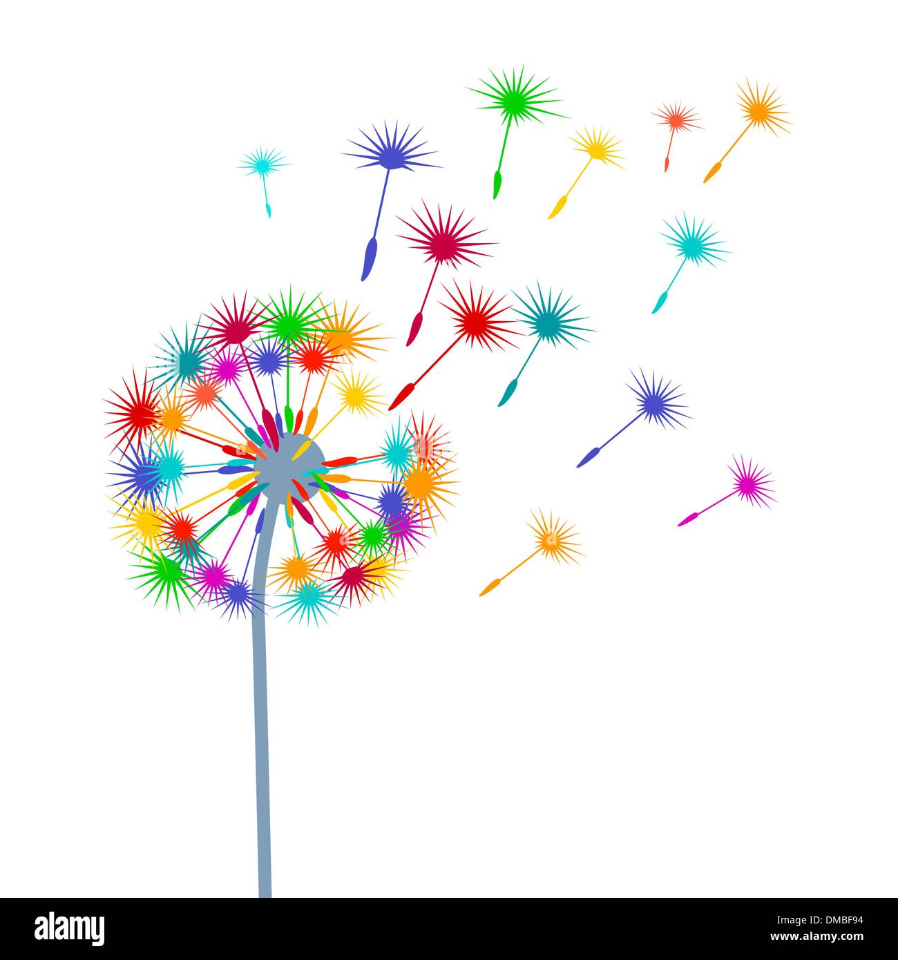 Blow-ball colorful Illustration de Vecteur