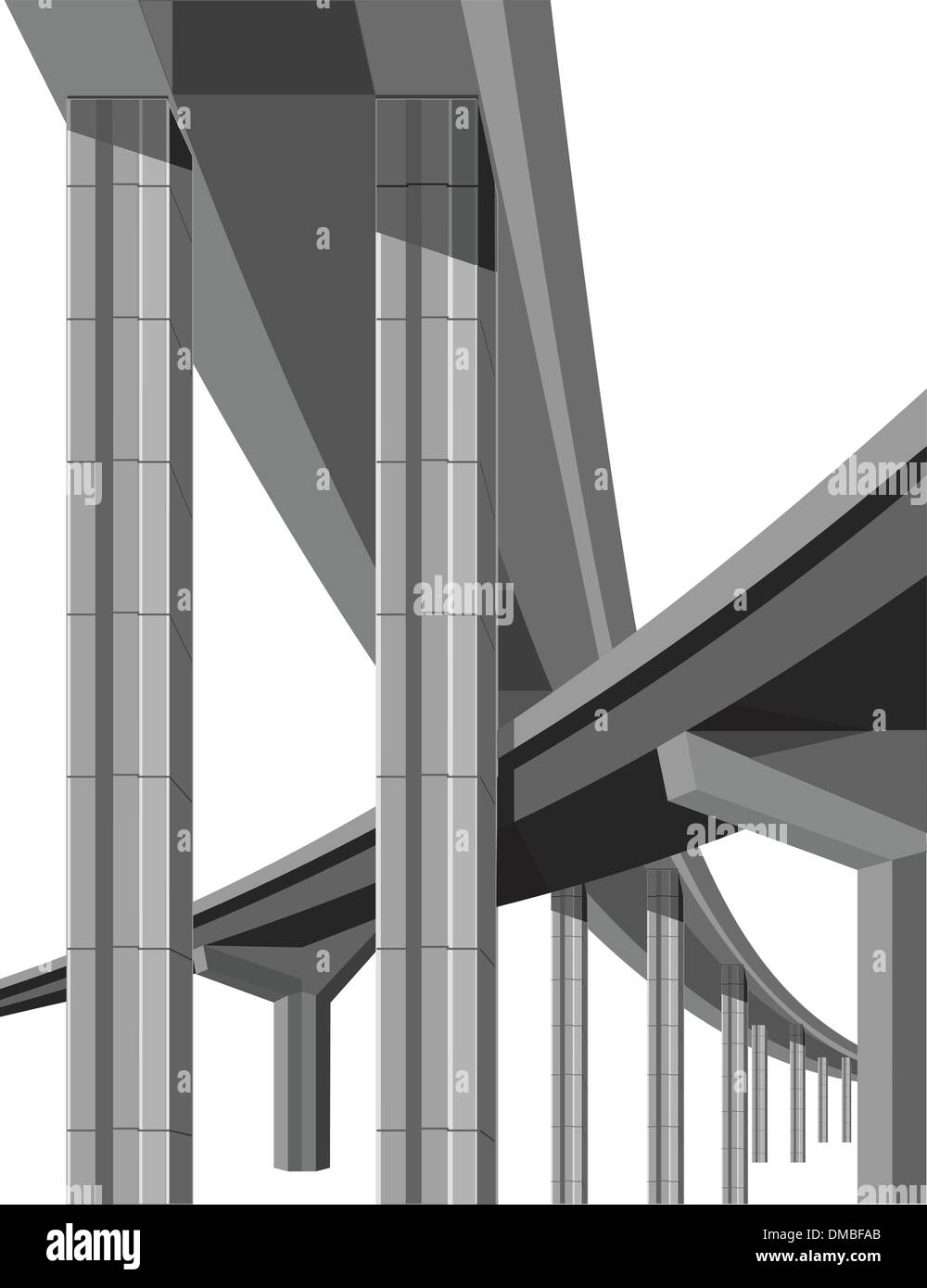 Ponts routiers Illustration de Vecteur