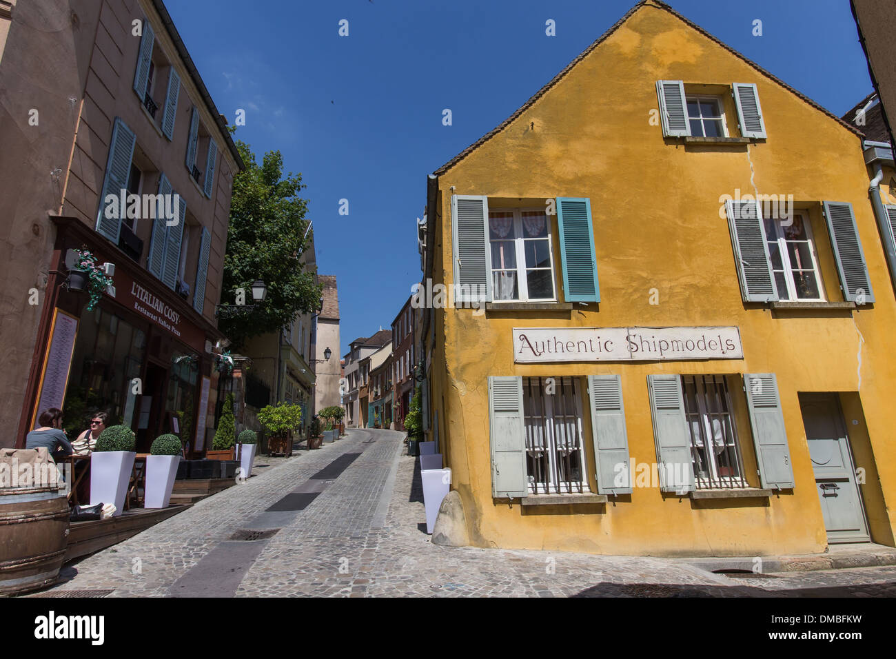 Rue principale GRANDE RUE, vieux-vieux MARLY (MARLY) TRIMESTRE, Marly-le-ROI, Yvelines (78), FRANCE Banque D'Images