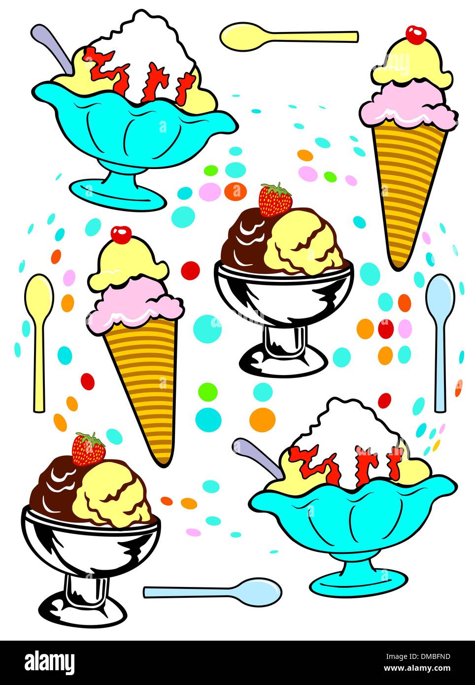 crème glacée Illustration de Vecteur