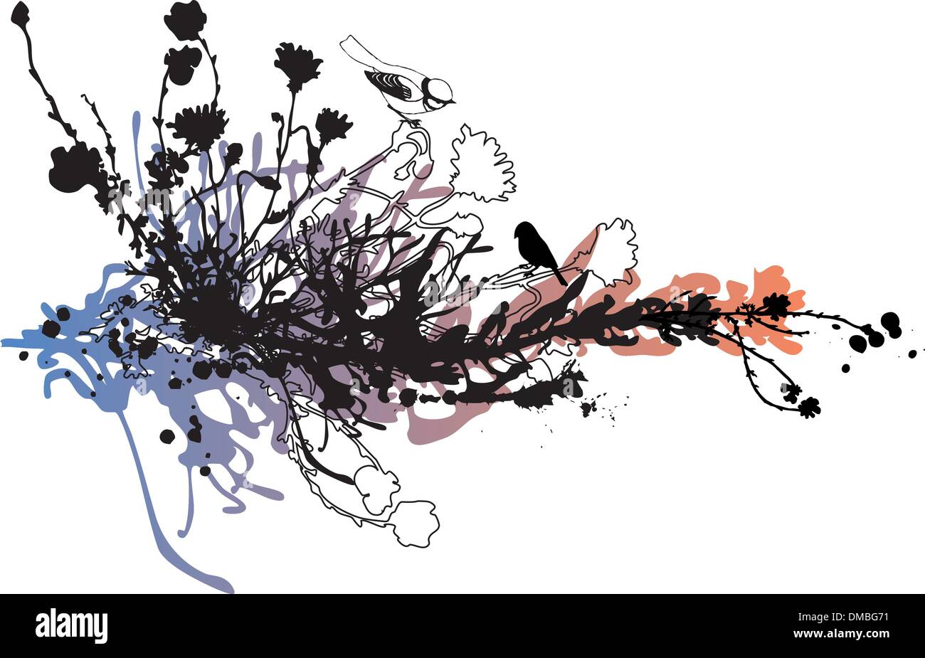 Abstract floral background Illustration de Vecteur