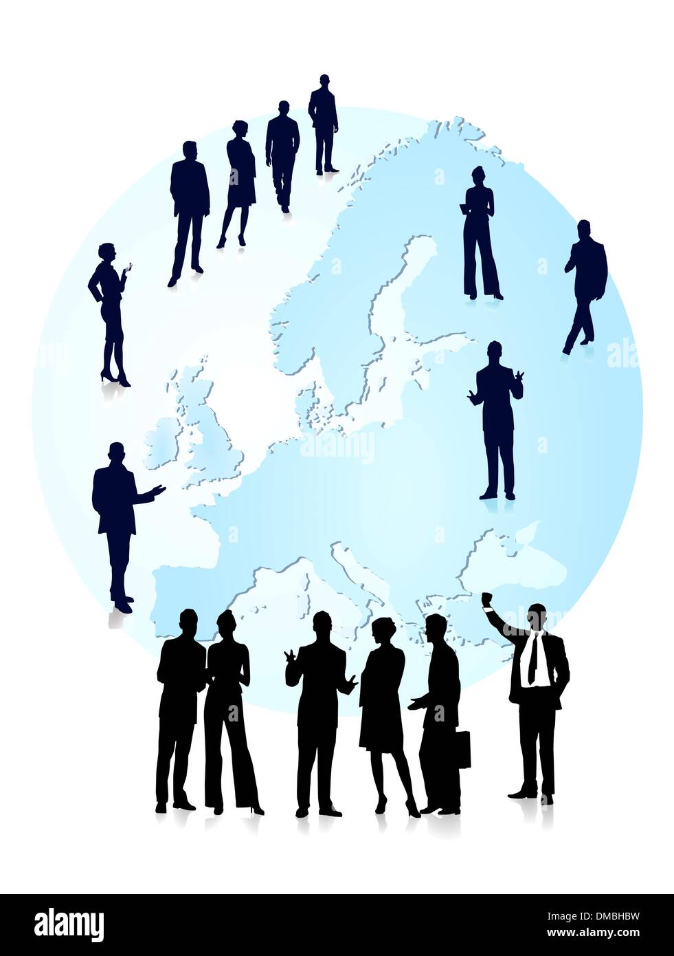 Affaires européennes Illustration de Vecteur