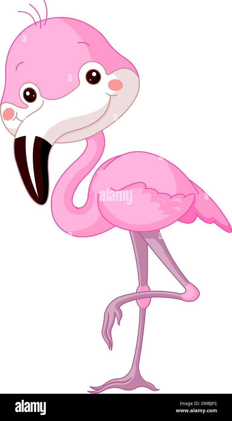 Fun zoo. Flamingo Illustration de Vecteur
