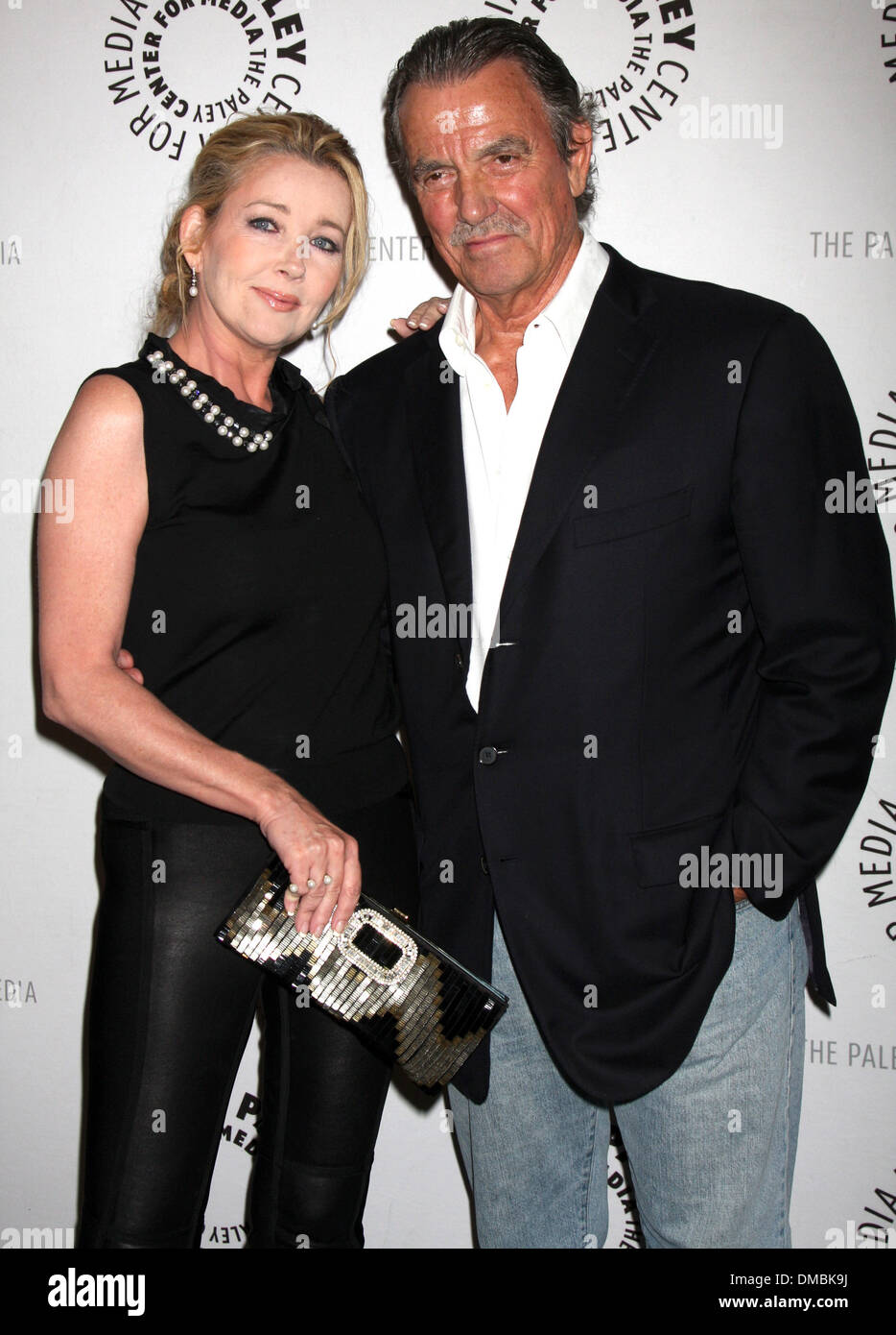 Melody Thomas Scott et Eric Braeden l 'Young & Restless' célébrer 10 000 épisodes au Paley Center for Media Los Angeles Banque D'Images