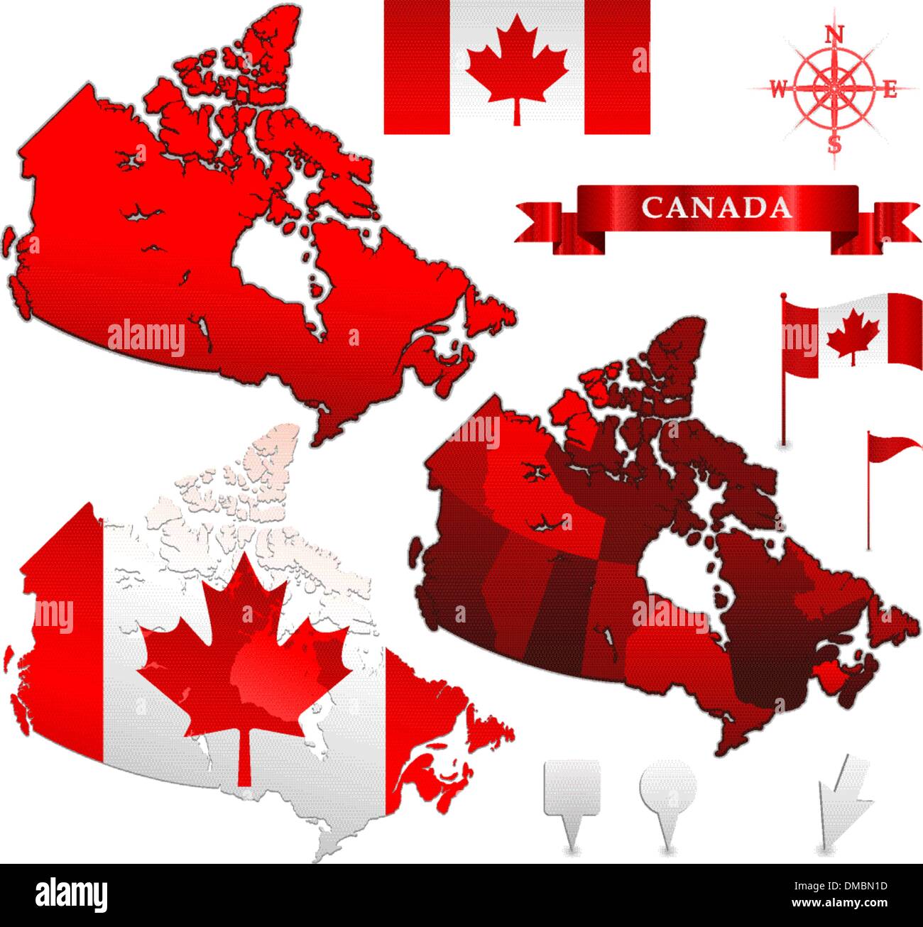 Canada (carte) Illustration de Vecteur