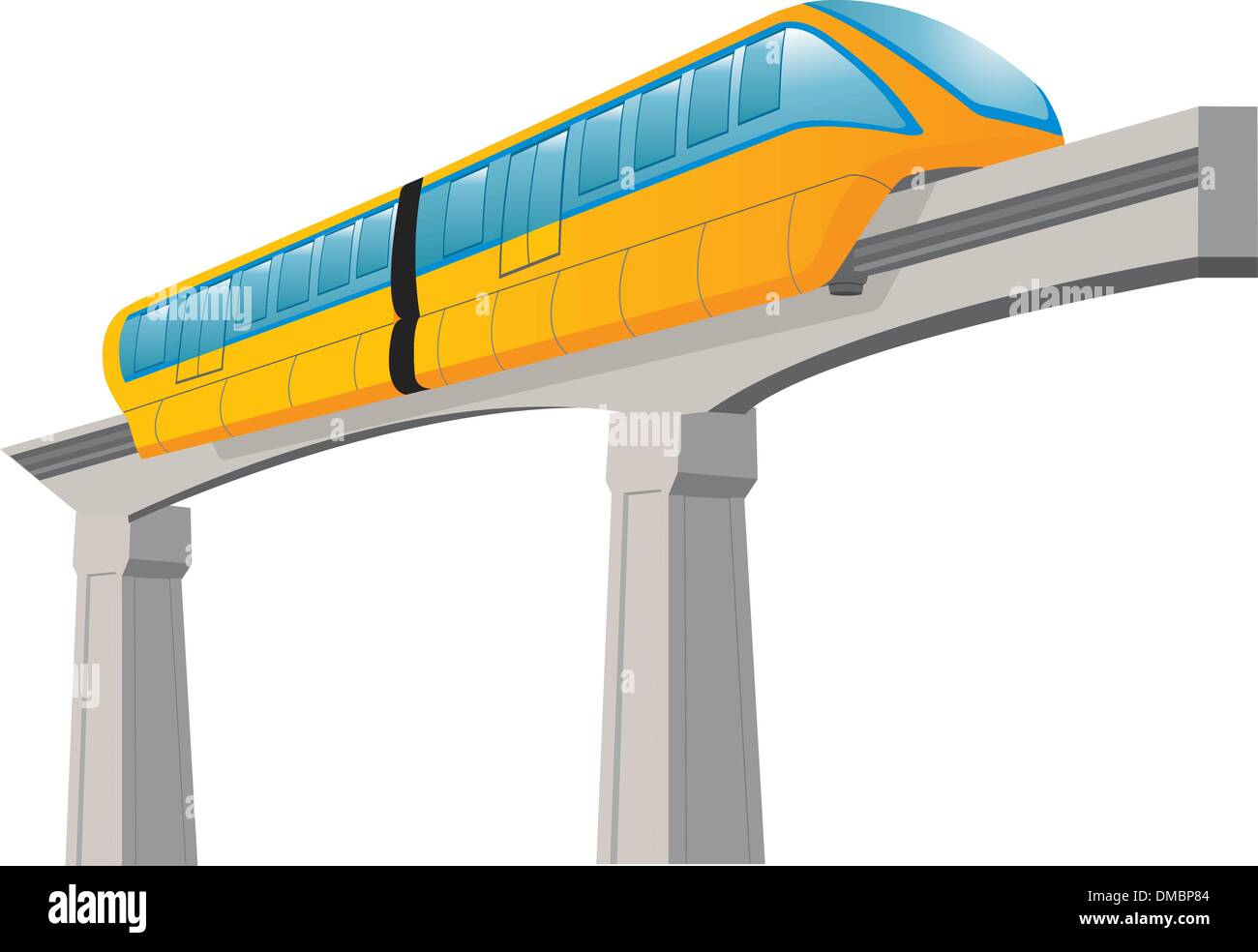 Monorail Illustration de Vecteur