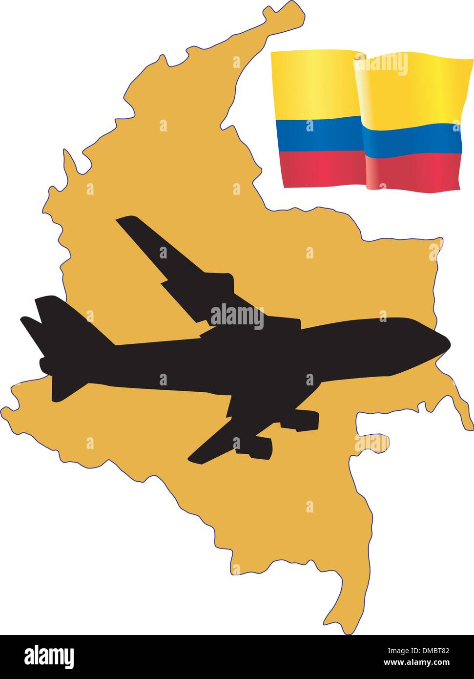 La Colombie Illustration de Vecteur