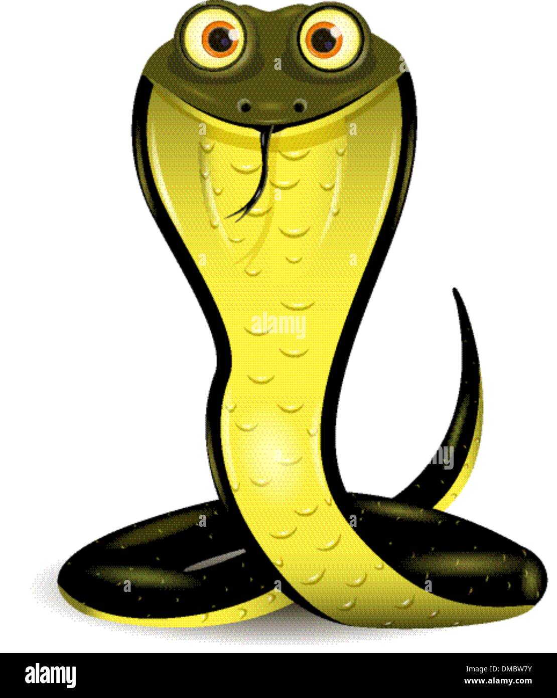 cobra noir Illustration de Vecteur