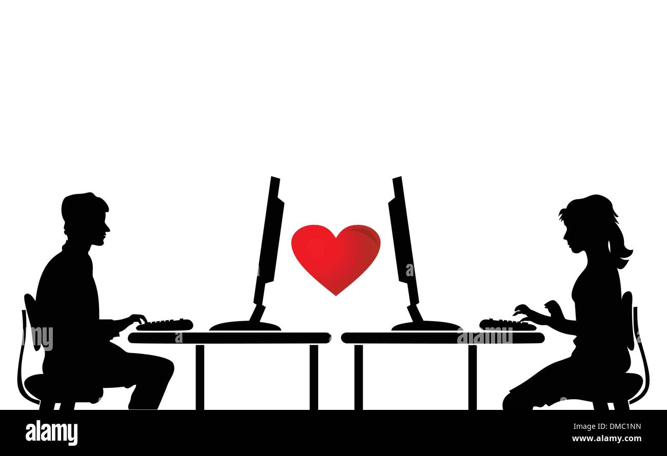 Amour Virtuel Image Vectorielle Stock Alamy