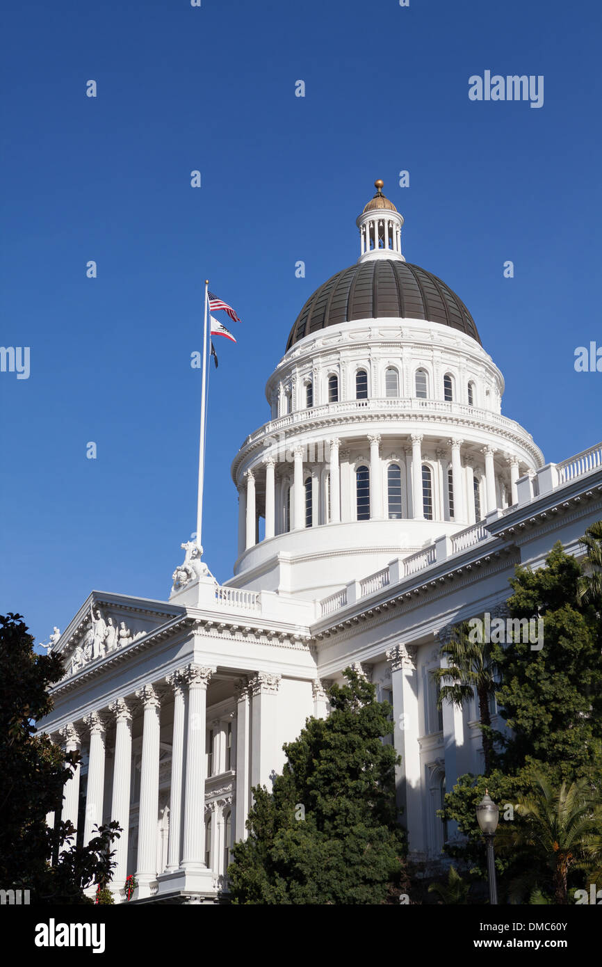 California State House et Capitol Building, Sacramento, CA Banque D'Images