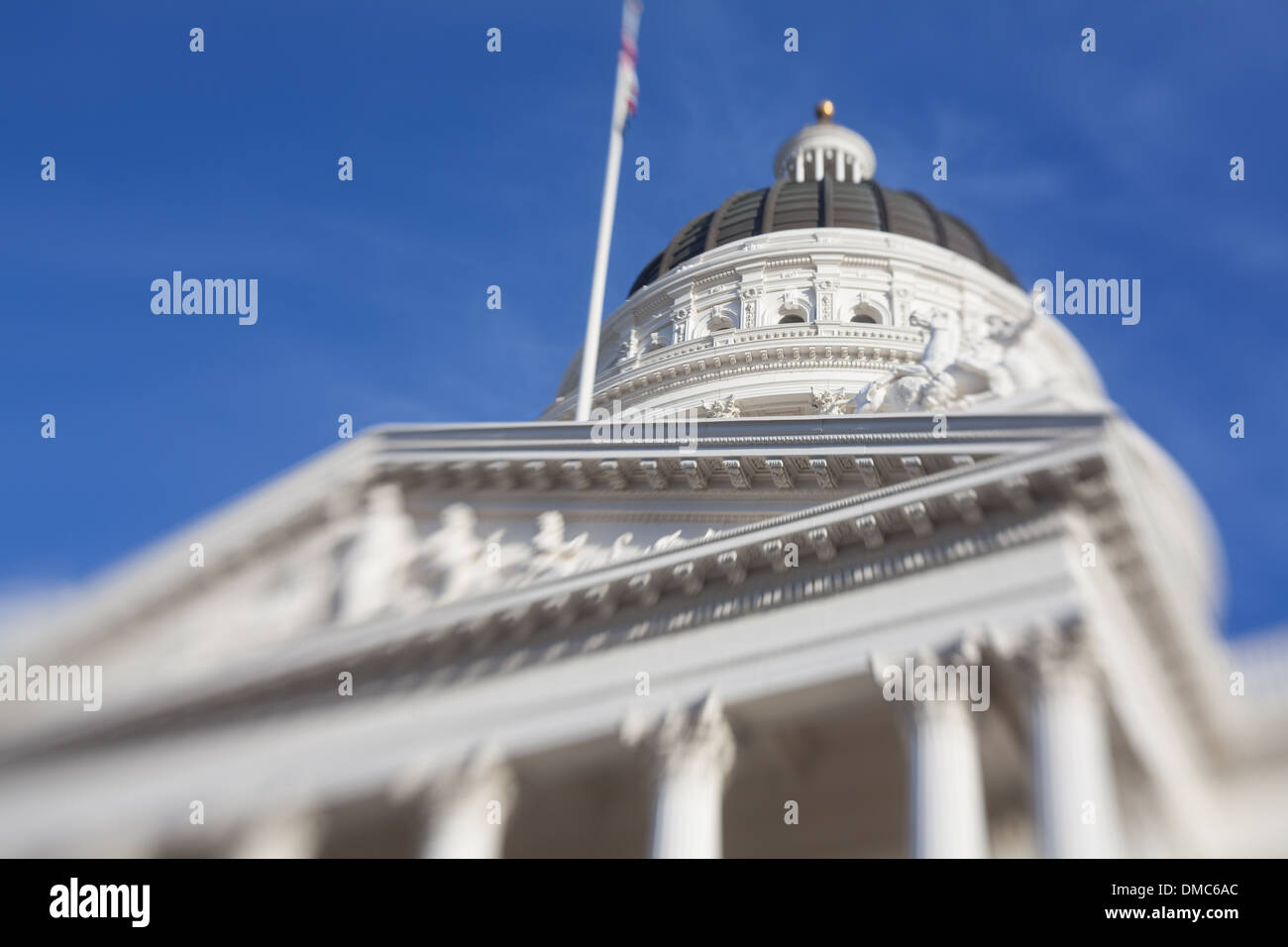 California State House et Capitol Building, Sacramento, CA Banque D'Images