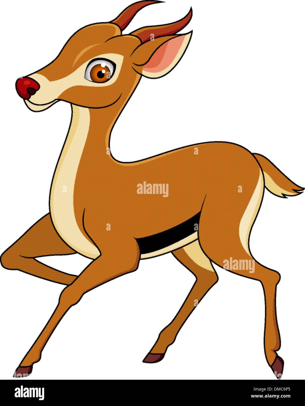 Gazelle de dessin animé Illustration de Vecteur