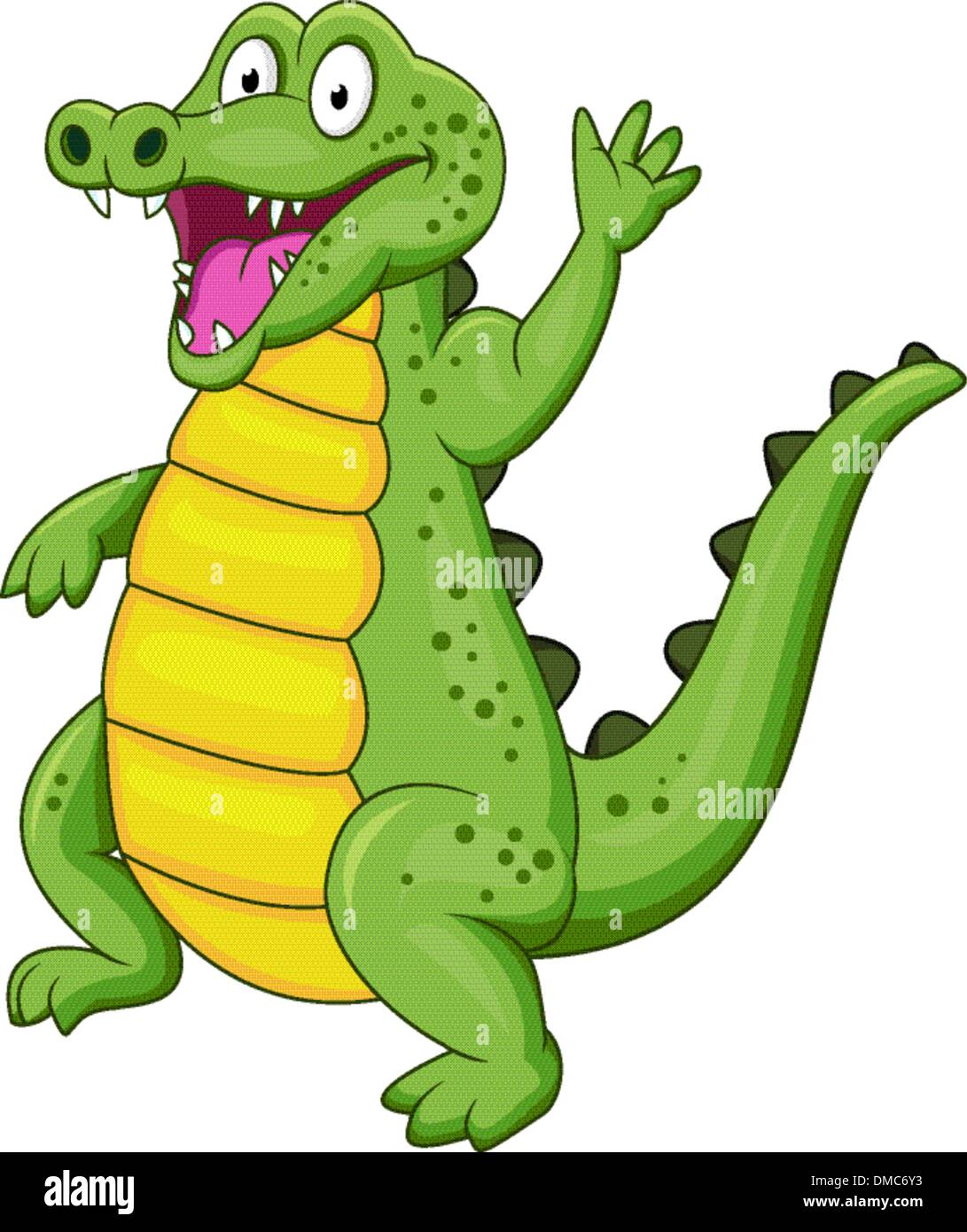 Dessin animé Crocodile Illustration de Vecteur