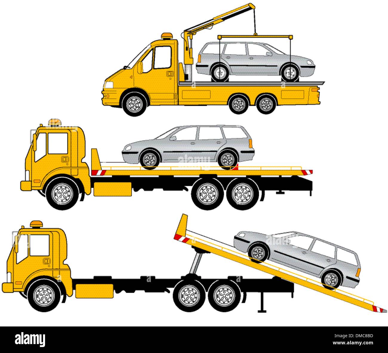 Camion de remorquage Illustration de Vecteur