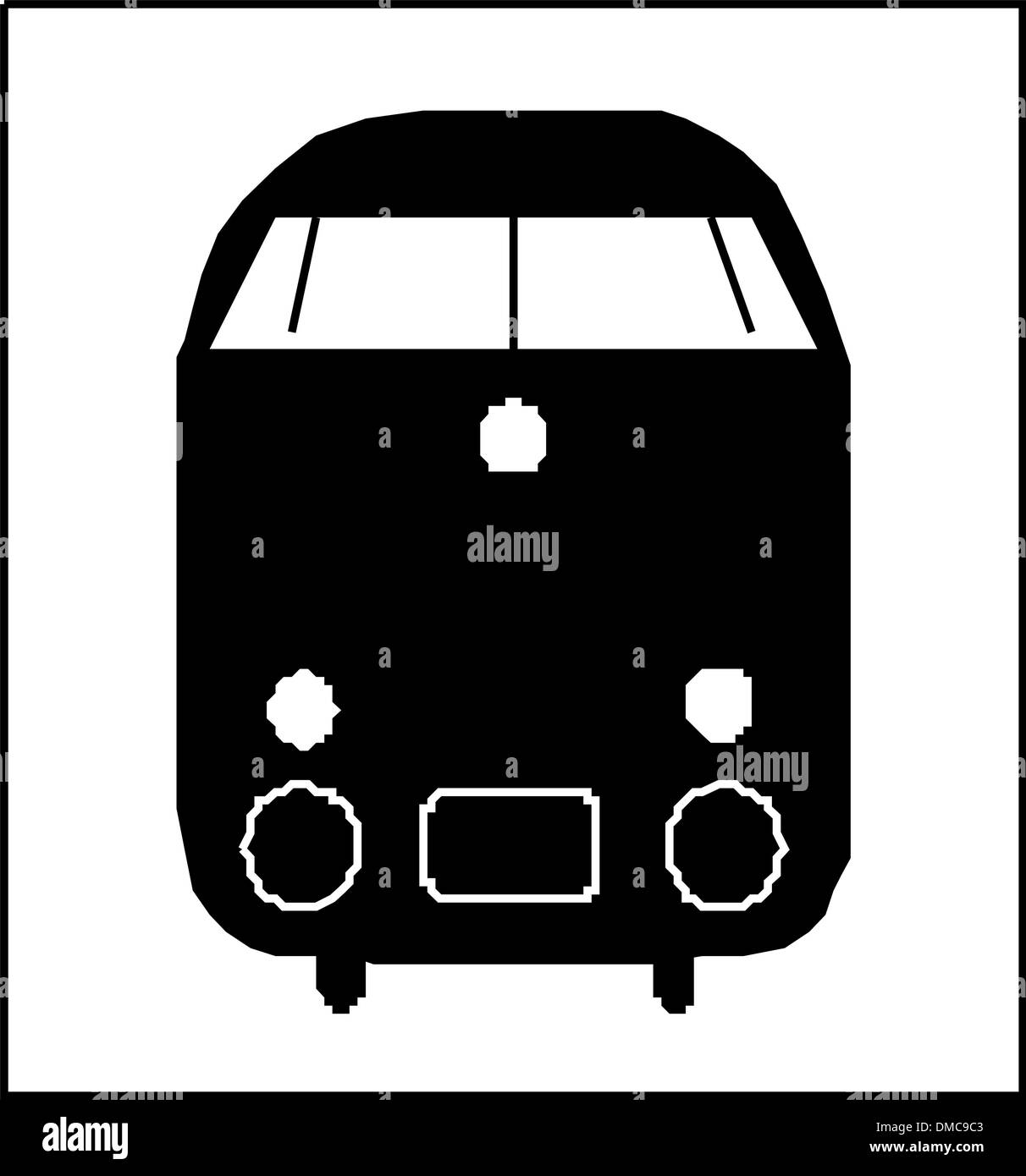 Silhouette de train Illustration de Vecteur