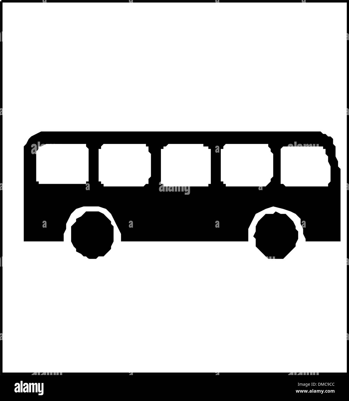 Bus de ville silhouette vecteur Illustration de Vecteur