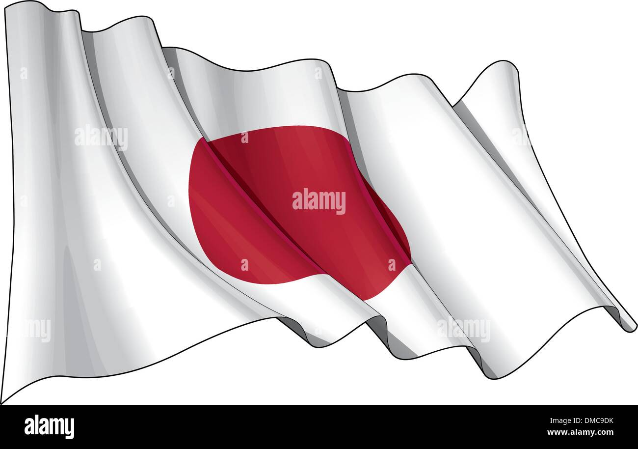 Drapeau de tokyo Banque d'images vectorielles - Alamy