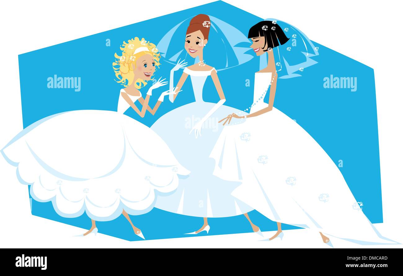Brides Illustration de Vecteur