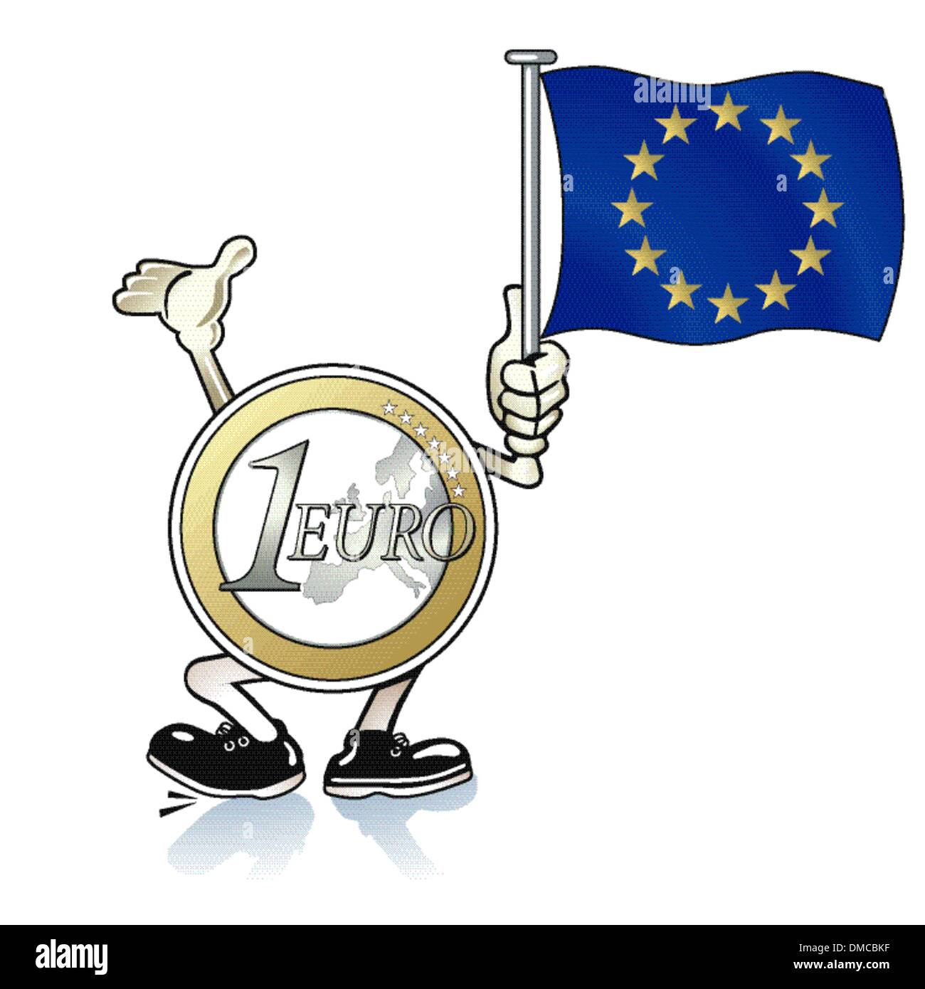Aide de l’euro Illustration de Vecteur