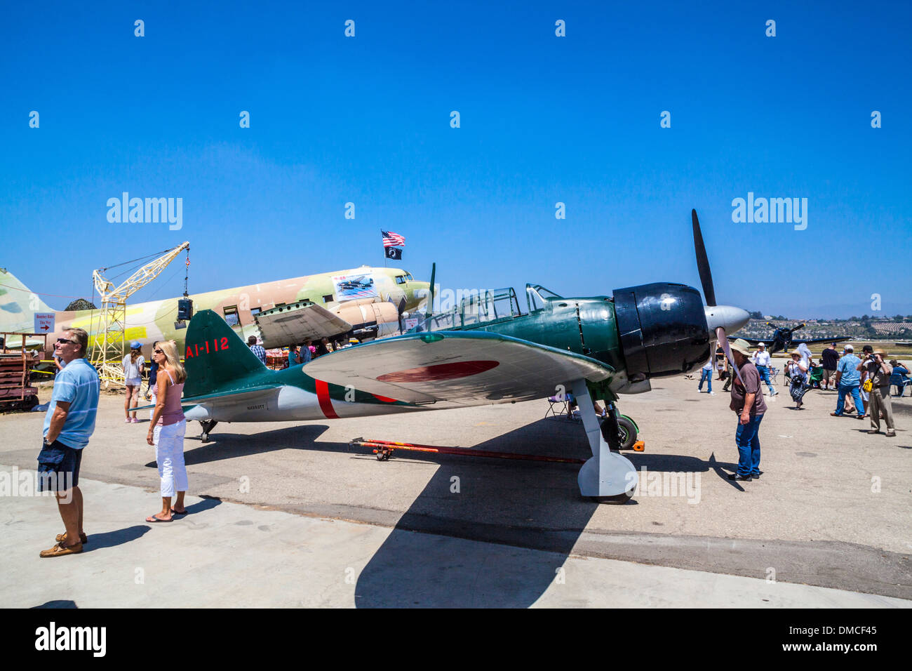 Mitsubishi A6M zéro à la Envolées Camarillo de Camarillo Airshow en Californie en août 2011 Banque D'Images