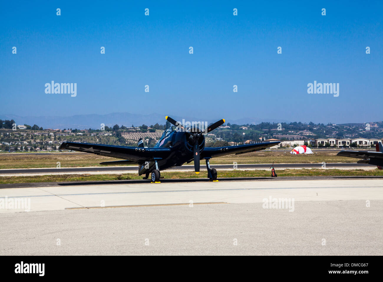 Grumman F6F Hellcat au Envolées Camarillo de Camarillo Airshow en Californie en août 2011 Banque D'Images