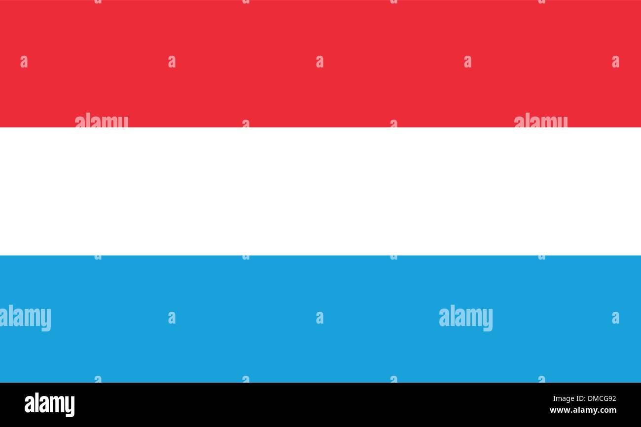 Drapeau du Luxembourg Illustration de Vecteur