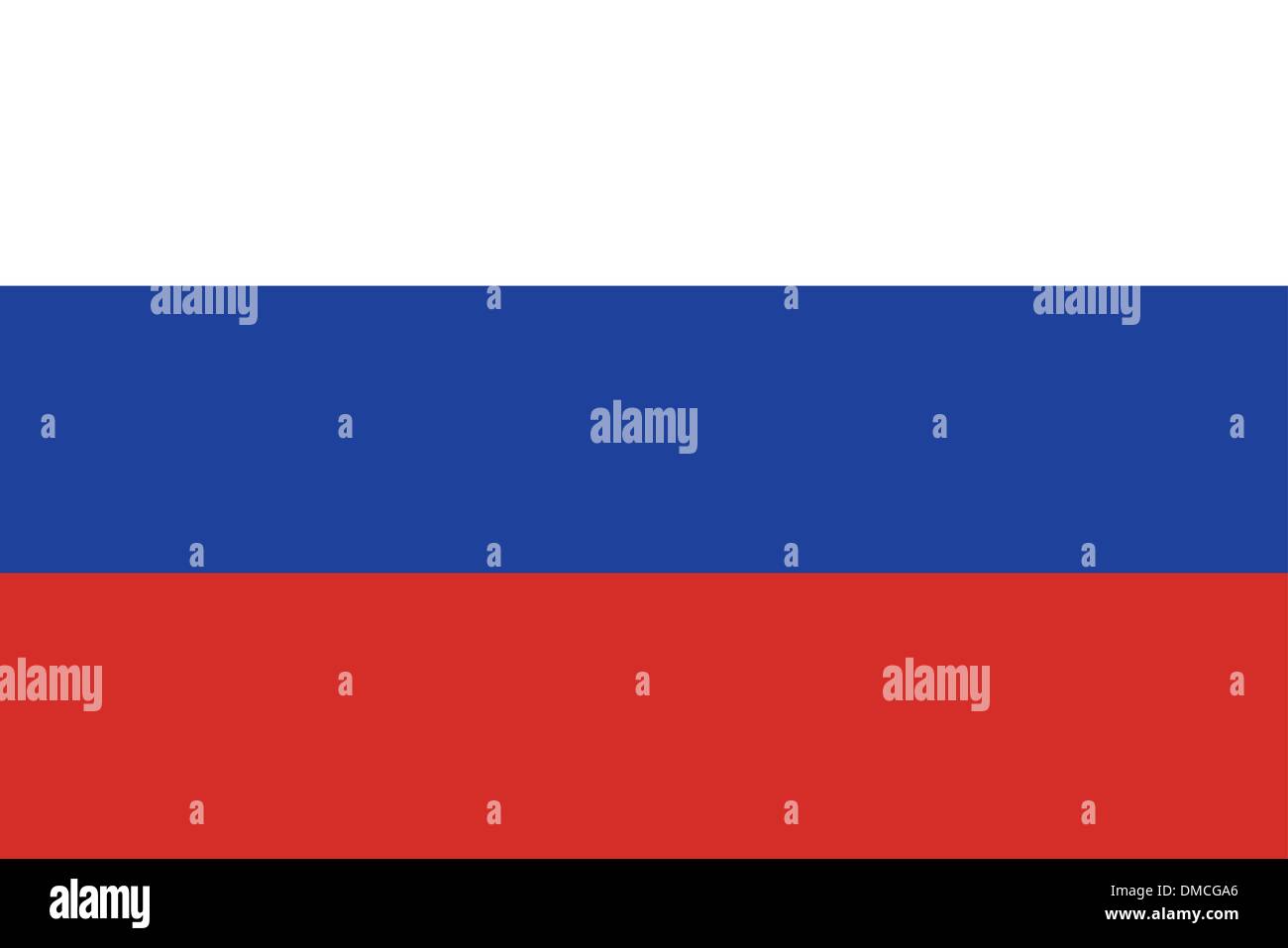 Drapeau de la Russie Illustration de Vecteur