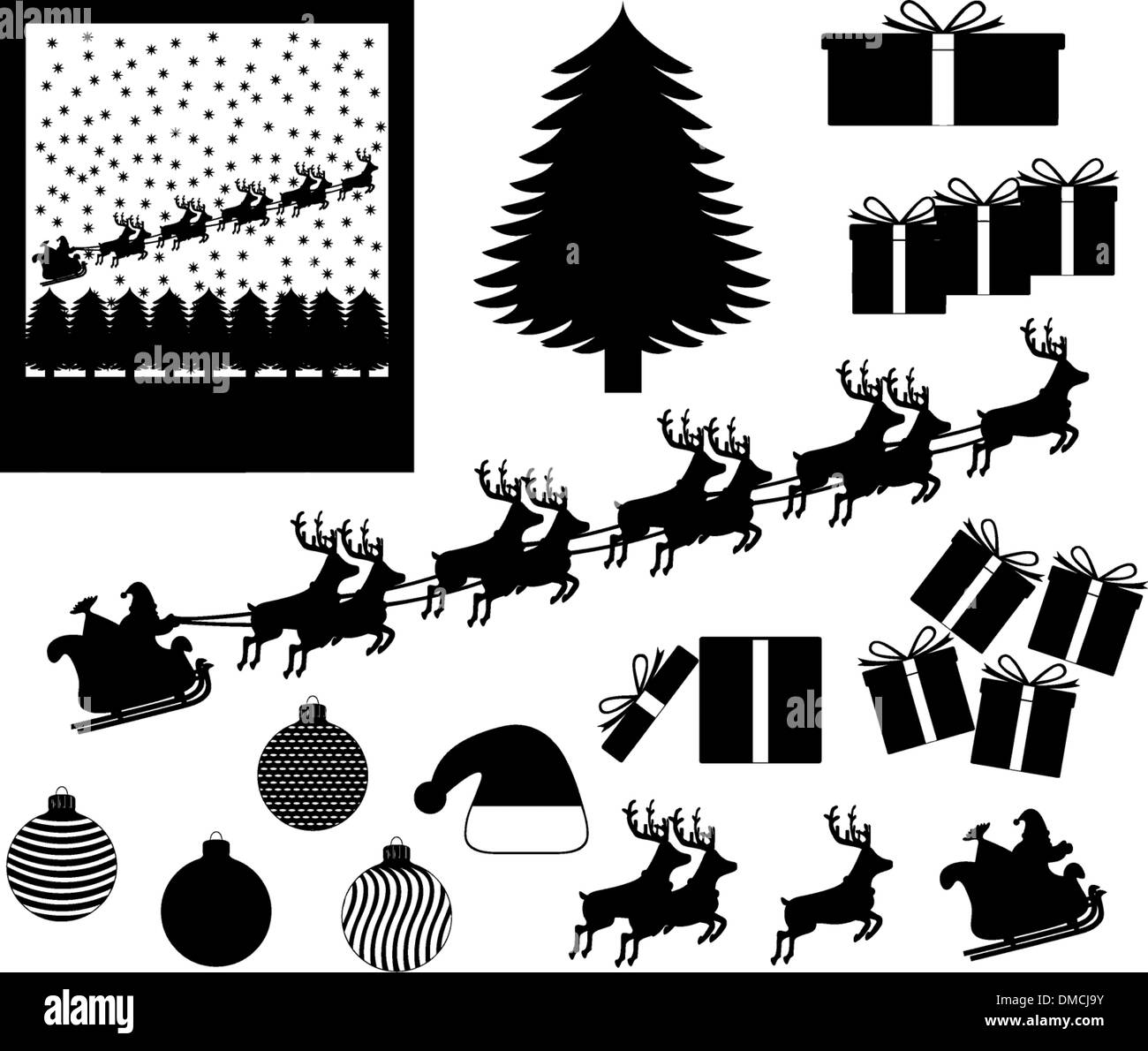 Articles de Noël et d'événements Illustration de Vecteur