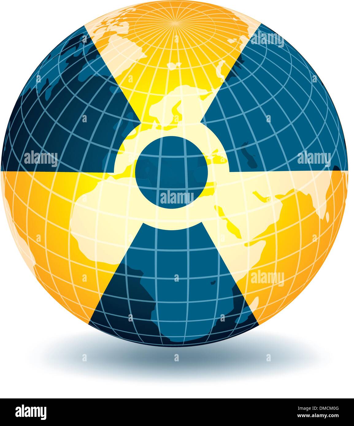 Globe nucléaire Illustration de Vecteur