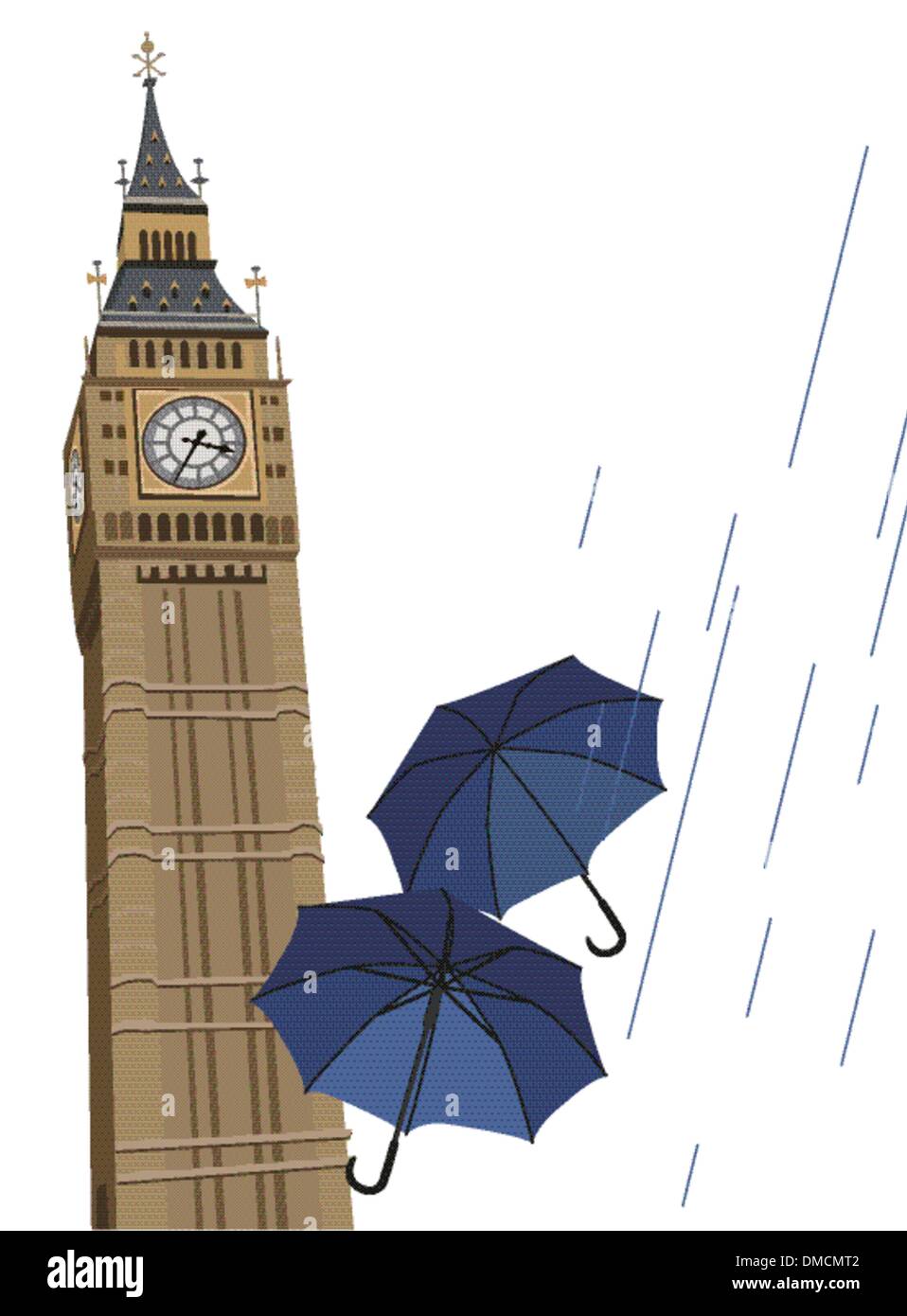 Big Ben Clock Tower Illustration de Vecteur