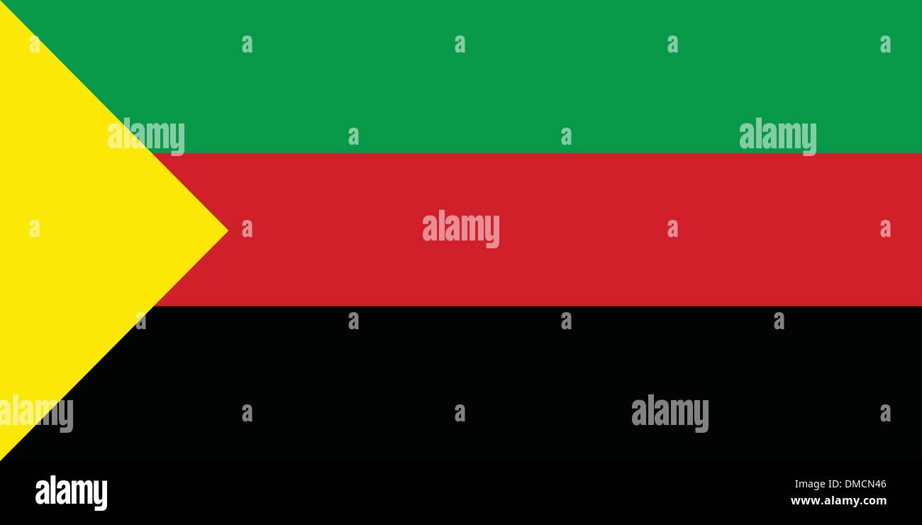 Drapeau de l'Azawad (MNLA) Illustration de Vecteur