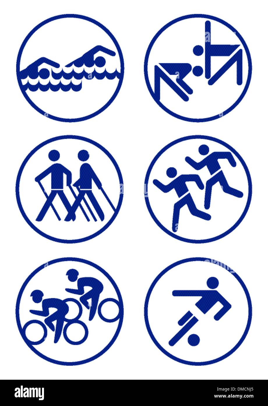 Insignes de sport Illustration de Vecteur