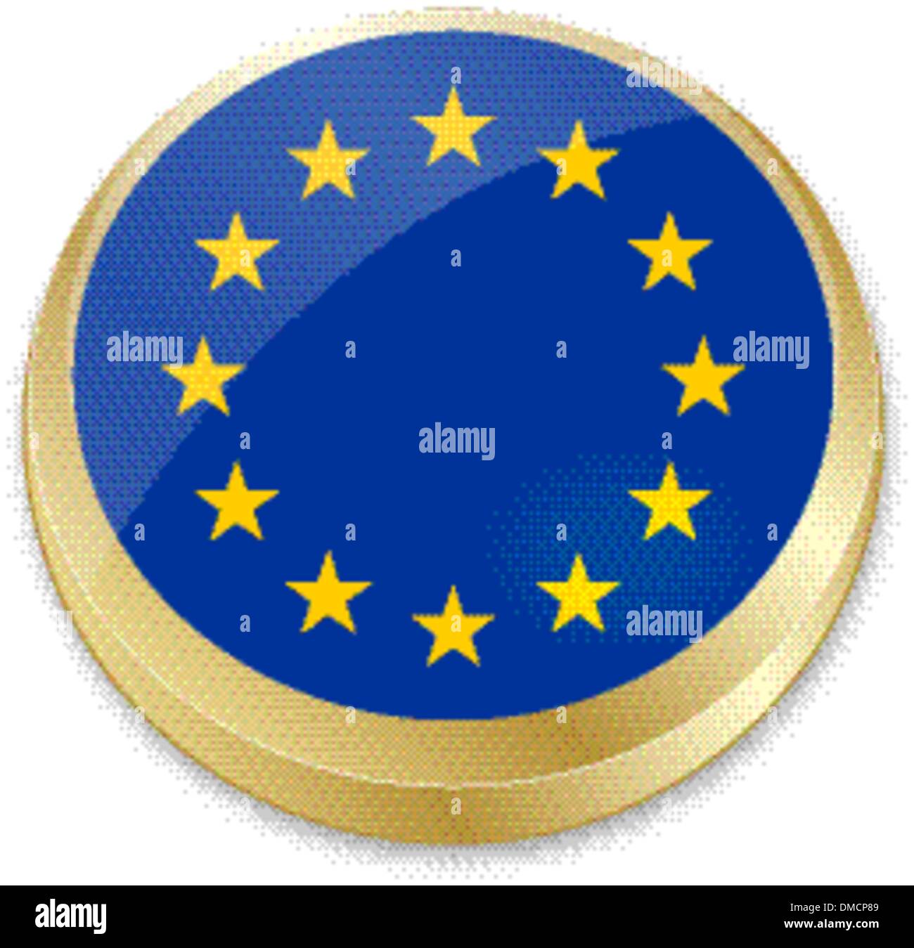 Pavillon de l'Union européenne Illustration de Vecteur