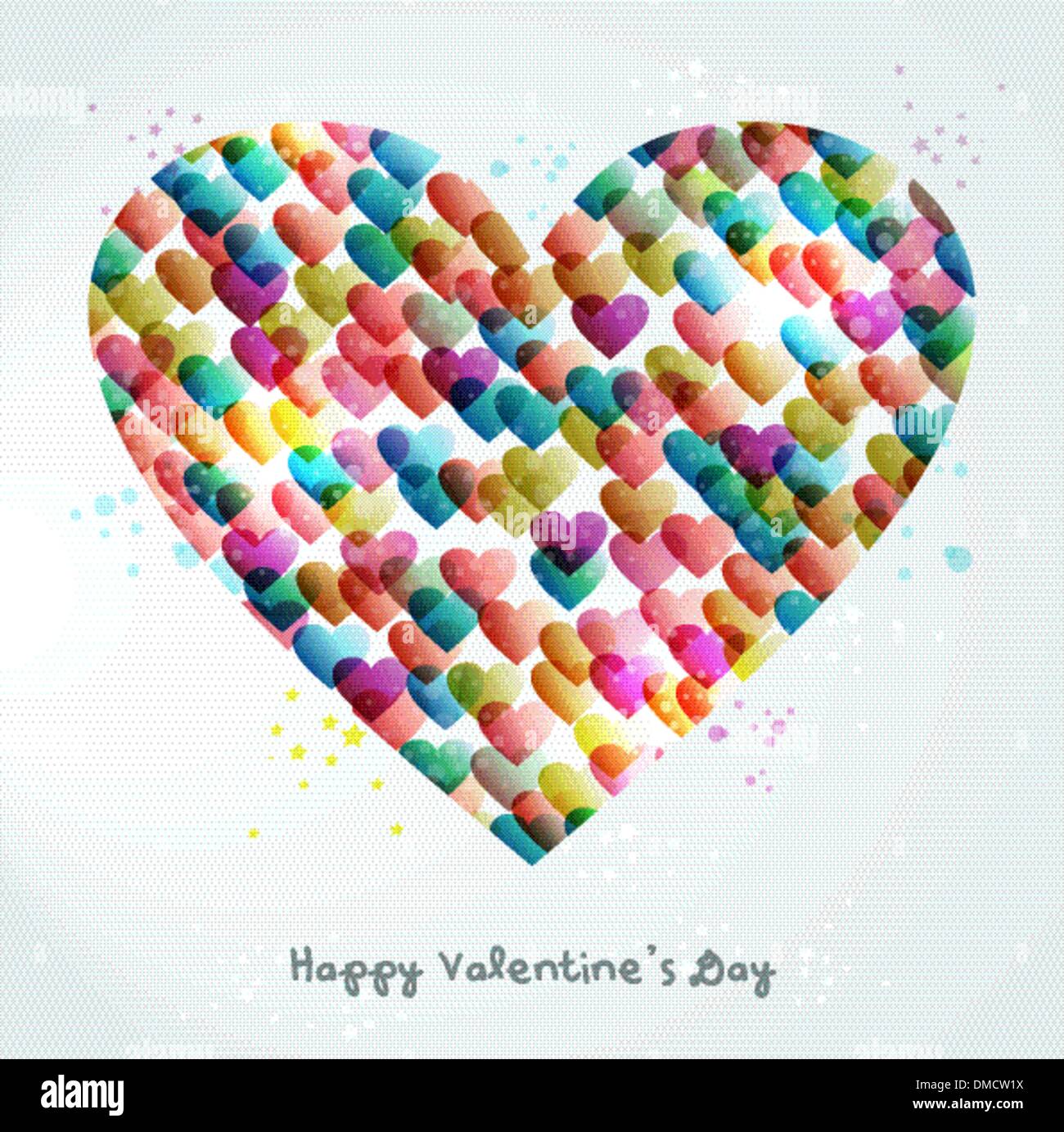 Valentine heart love transparent Illustration de Vecteur
