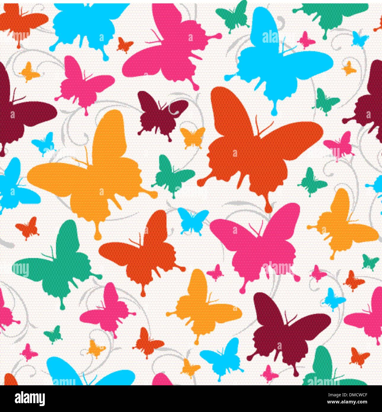 Motif papillon printemps Illustration de Vecteur