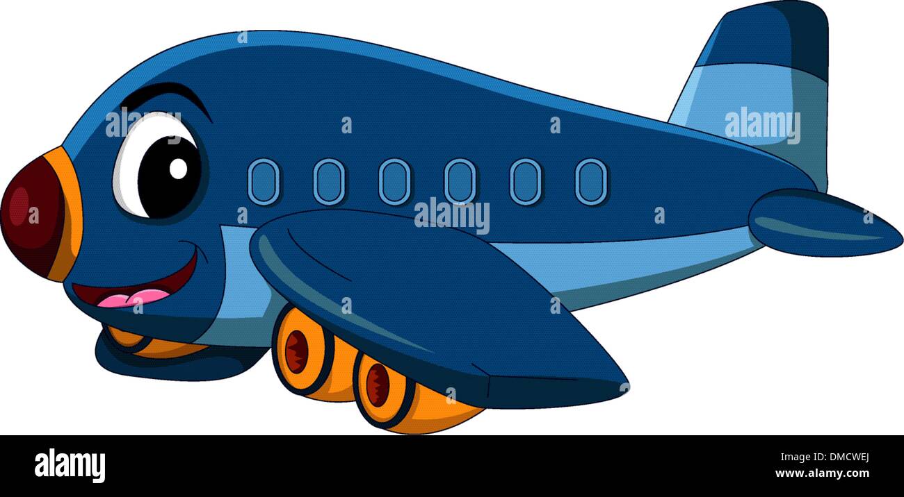 Cartoon airplane flying Illustration de Vecteur