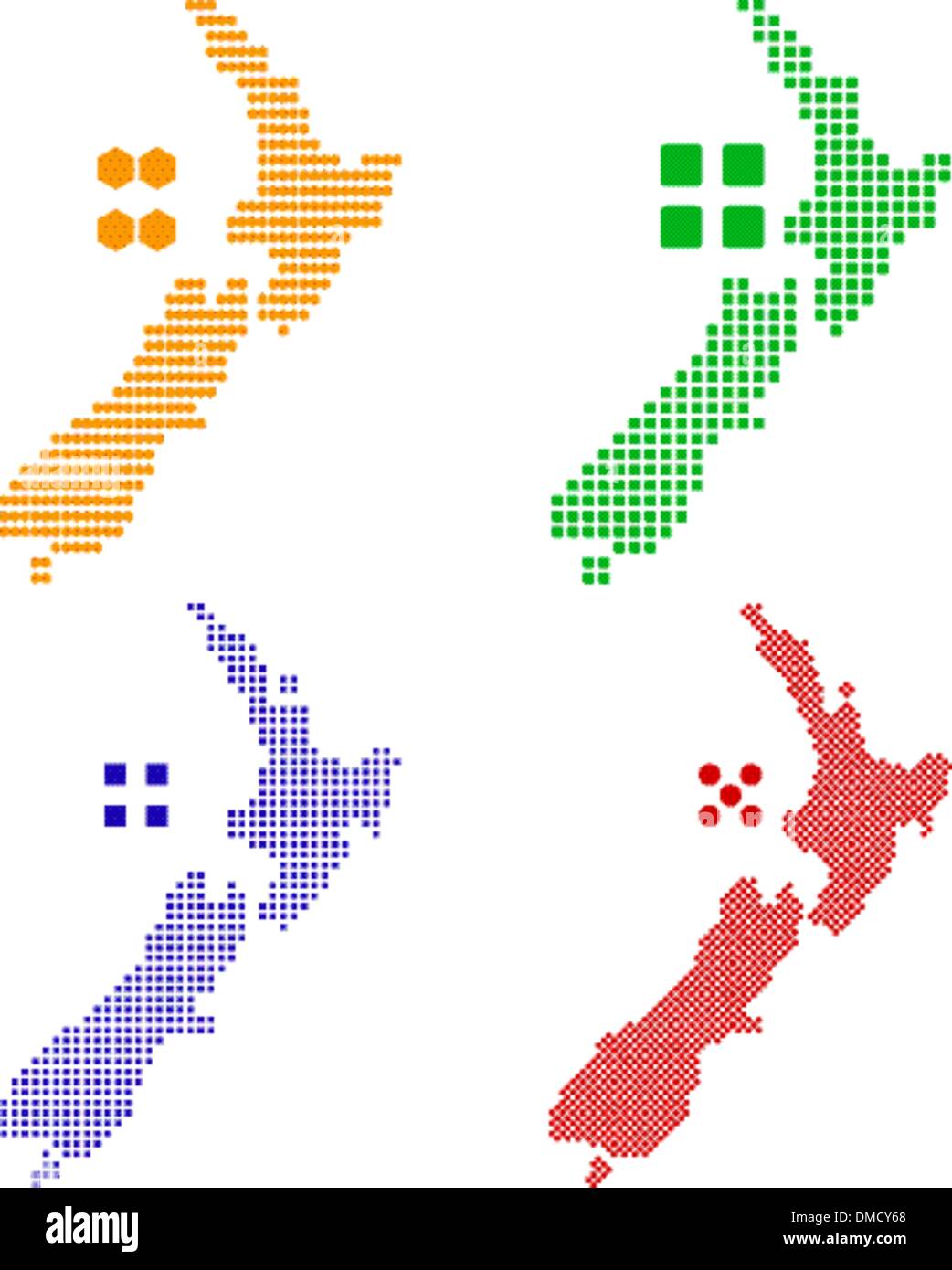 Nouvelle-Zélande Illustration de Vecteur