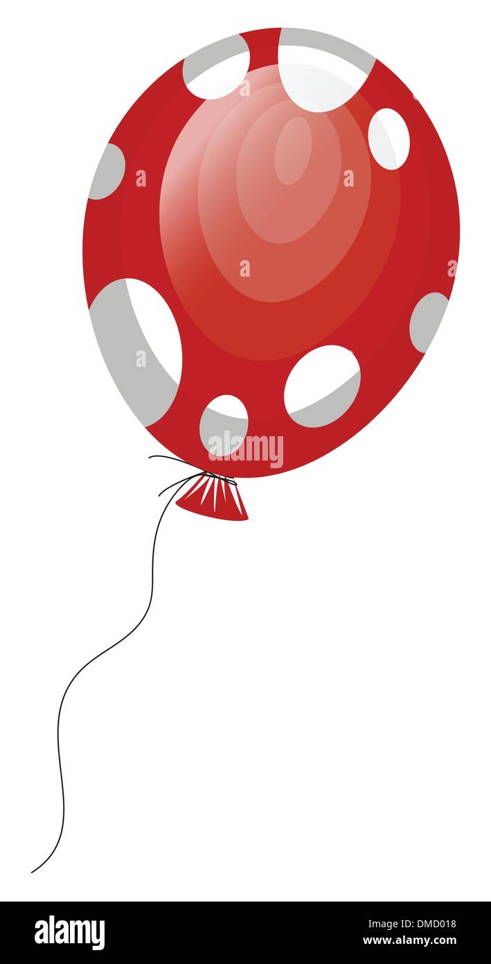 ballon rouge Illustration de Vecteur