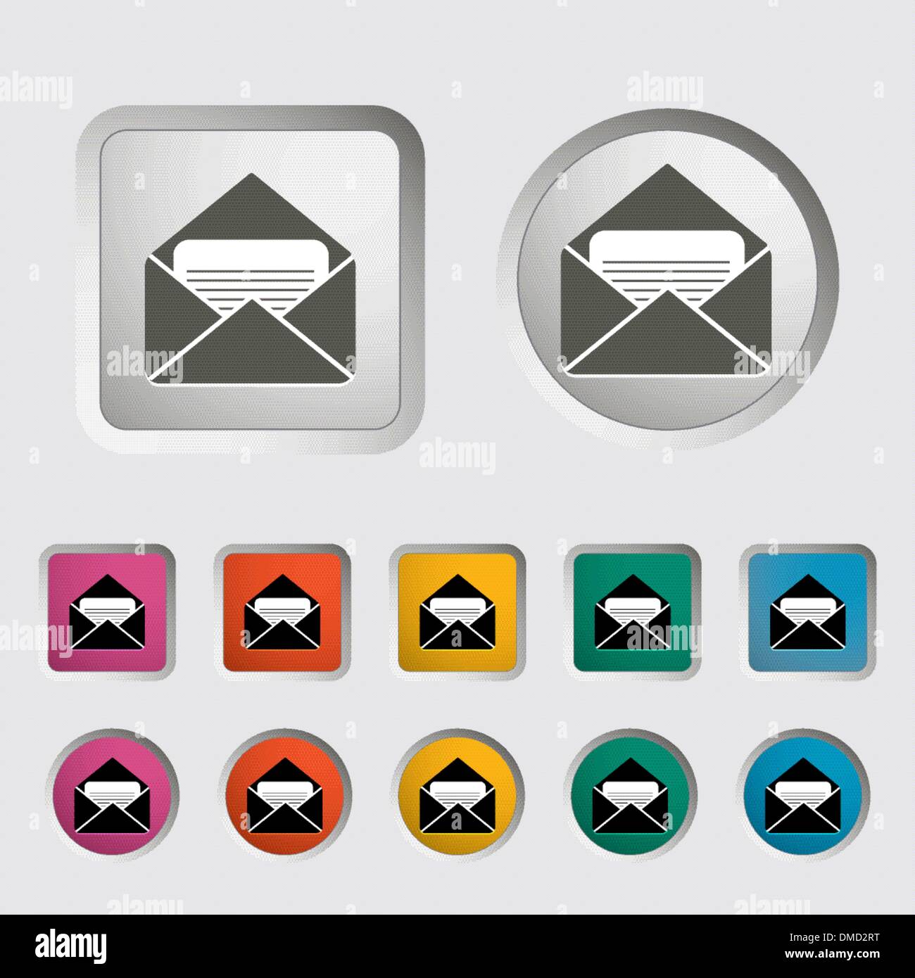 Icône de l’enveloppe. Illustration de Vecteur