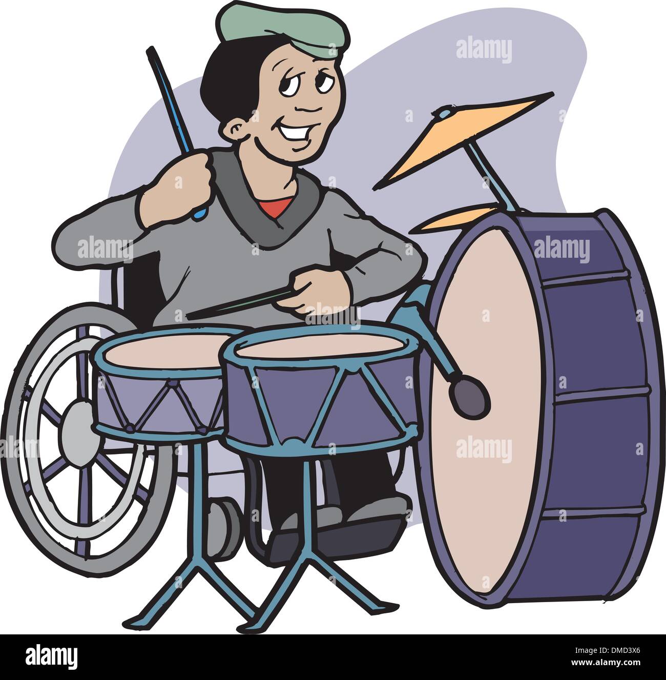 Batteur Illustration de Vecteur