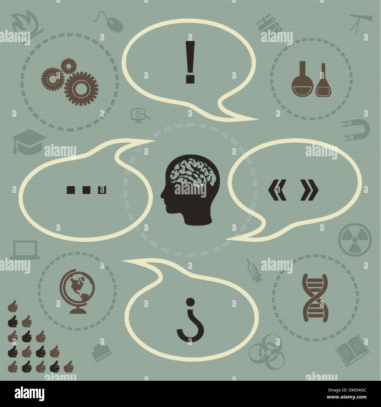 Mondial de la science Illustration de Vecteur