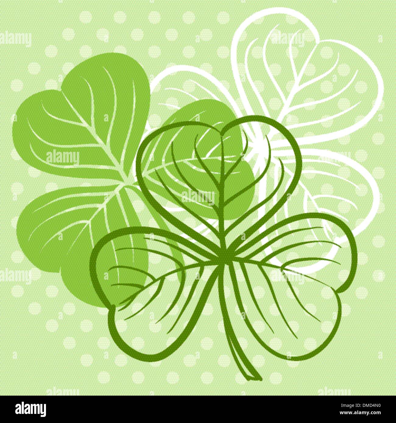 3 Leaf Clover illustration Illustration de Vecteur