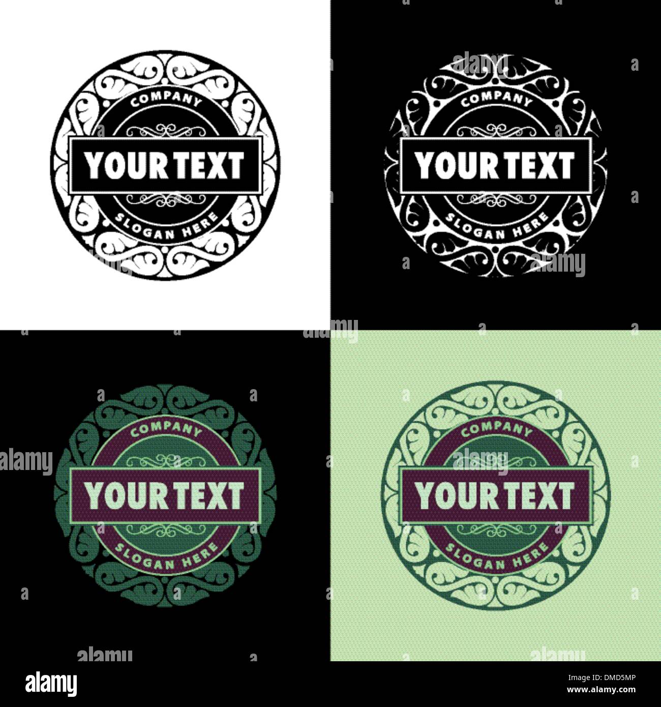 cercles de logo Illustration de Vecteur